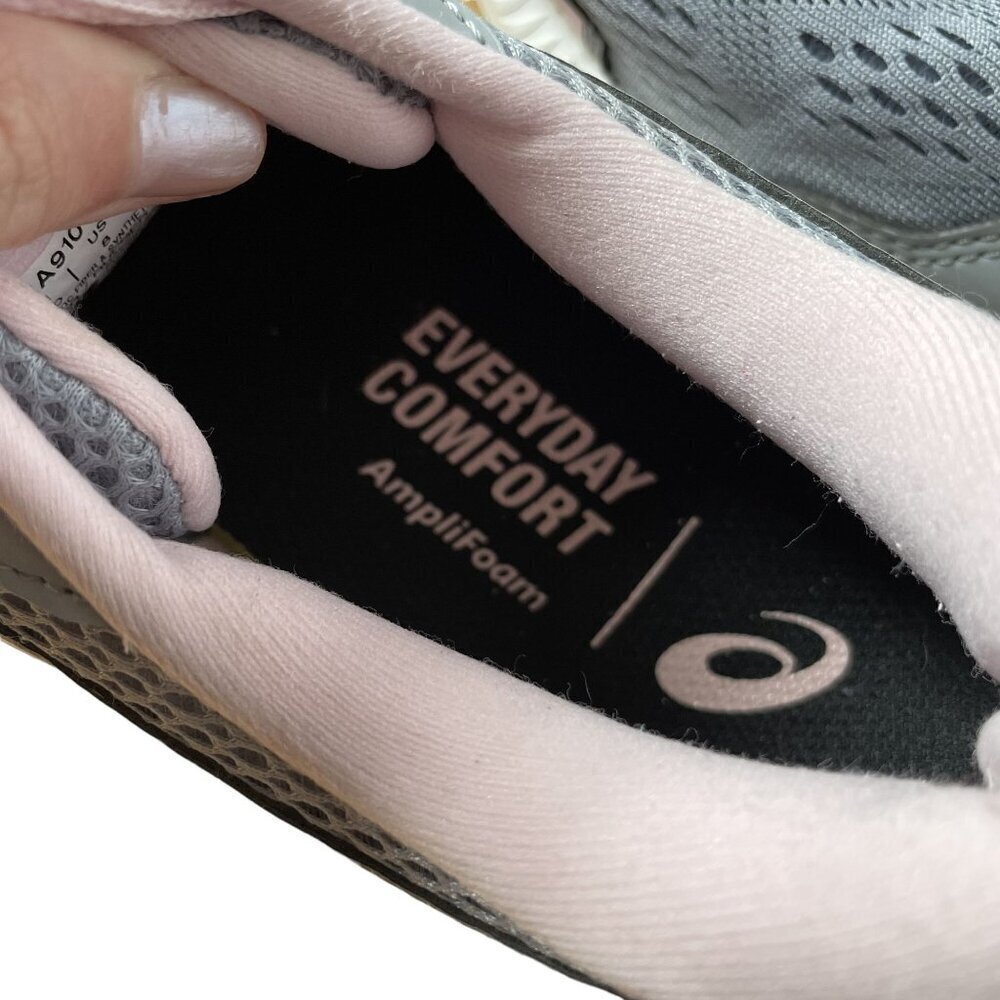 Asics everyday comfort amplifoam design gray pink size 8 sneakers‎ running shoes - Picture 3 of 8